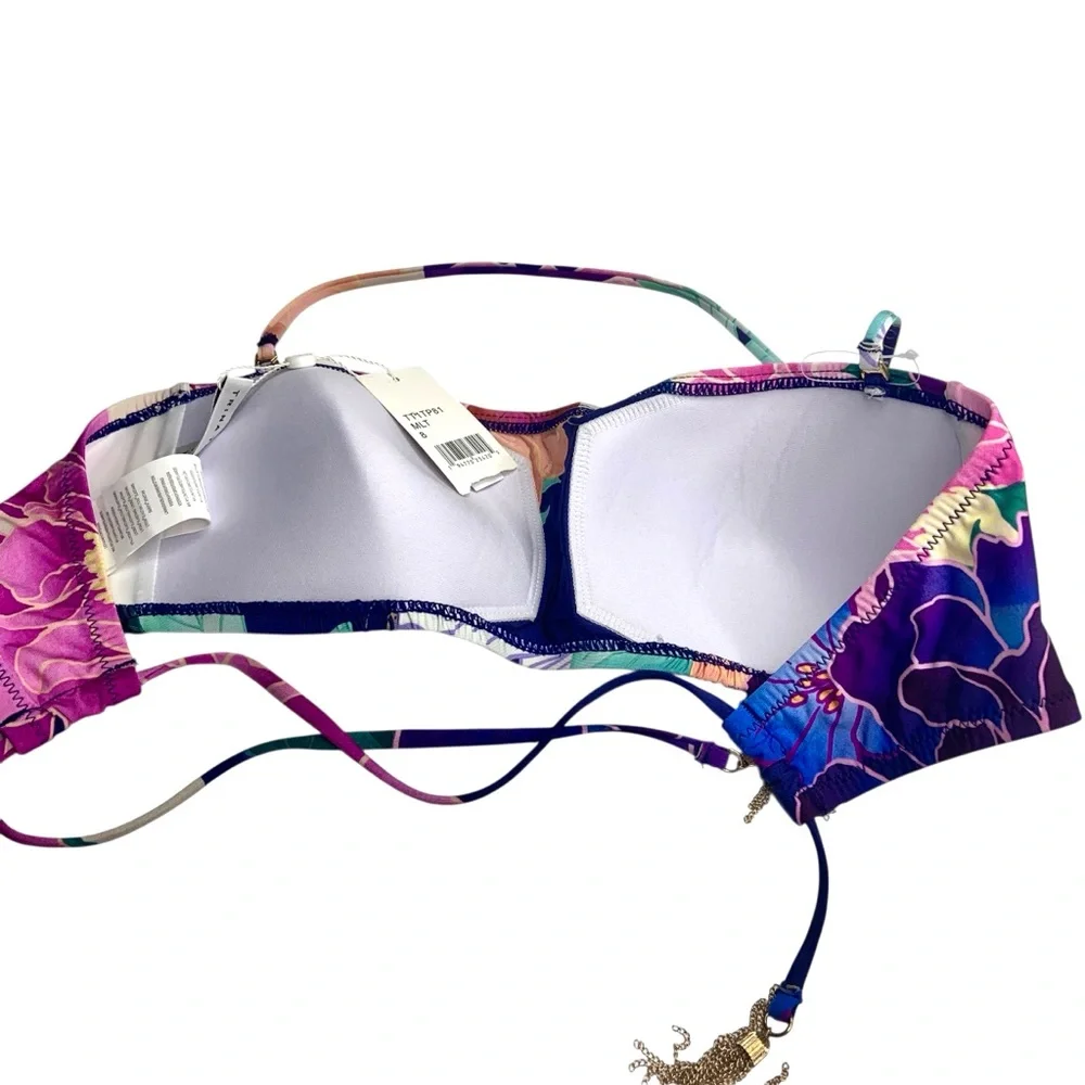 NWT Trina Turk Opulent Oasis Bandeau Bikini Top